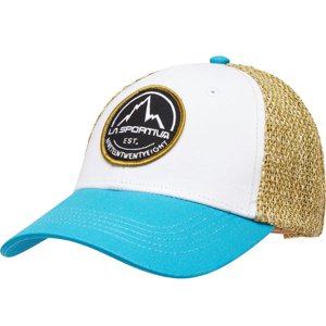 Kšiltovka La Sportiva Belayer Cap white/tropic blue|L/XL