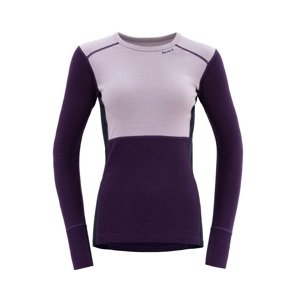Funkční tričko DEVOLD Lauparen Merino 190 Shirt W orchid/lilac/inc|S