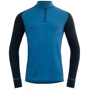 Funkční tričko DEVOLD Duo Active Merino 205 Zip Shirt M blue ink|XL