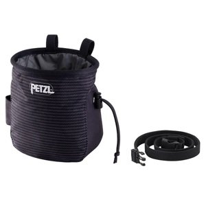 Sáček na magnézium Petzl Saka pruhovaný černý