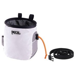 Sáček na magnézium Petzl Saka bílý s potiskem