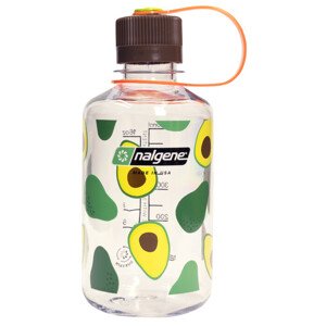 Láhev Nalgene Narrow Mouth 500 ml Clear w/Avocados print