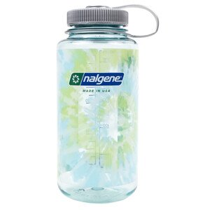 Láhev Nalgene Wide Mouth 1000 ml Seafoam w/Platinum Blue Tie Die