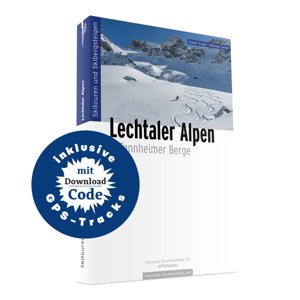 Skialpinistický průvodce Lechtalské Alpy a pohoří Tannheim +  GPS souř