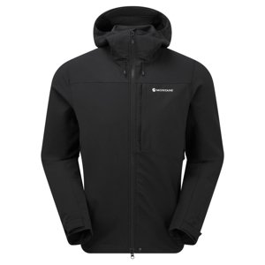 Pánská softshellová bunda Montane Tenacity XT Hoodie BLACK|M