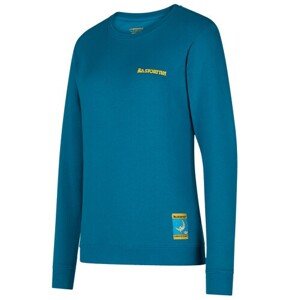 Tričko La Sportiva Climbing on the Moon Sweatshirt W Turchese/Giallo|L