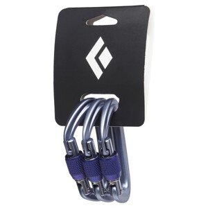 Set karabin Black Diamond LITEFORGE SCREWGATE 3 PACK Gray