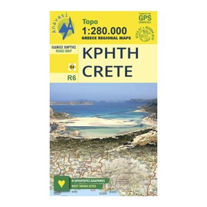 Mapa Řecko: Crete • Road map 1:280 000 R6|125 x 175 mm