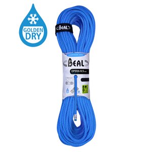 Horolezecké lano Beal Opera 8,5mm UNICORE GOLDEN DRY modrá|50m