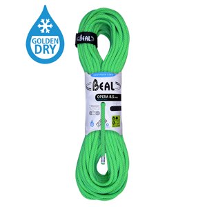 Horolezecké lano Beal Opera 8,5mm UNICORE GOLDEN DRY zelená|50m