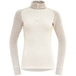 Funkční tričko DEVOLD Duo Active Merino 205 Zip Shirt W raw white|L