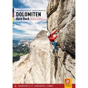 Lezecký průvodce Dolomites Hard Rock německá verze