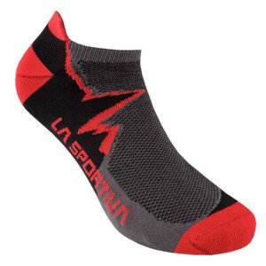 Ponožky La Sportiva Climbing Socks Carbon/Mountain Red|38-40