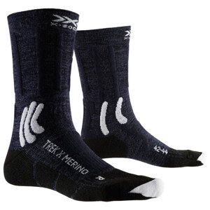 Ponožky X-Bionic X-SOCKS TREK X MERINO SOCKS Midnight Blue/Arctic Whit
