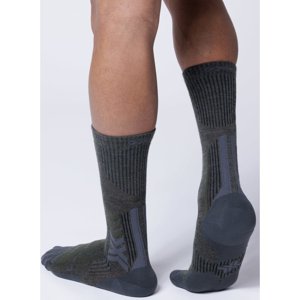 Ponožky X-Bionic X-SOCKS TREKKING PERFORM MERINO CREW MOSS GREEN/X BLA