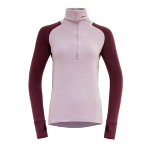 Funkční tričko DEVOLD Expedition Merino Silk Zip W port/orchid|L